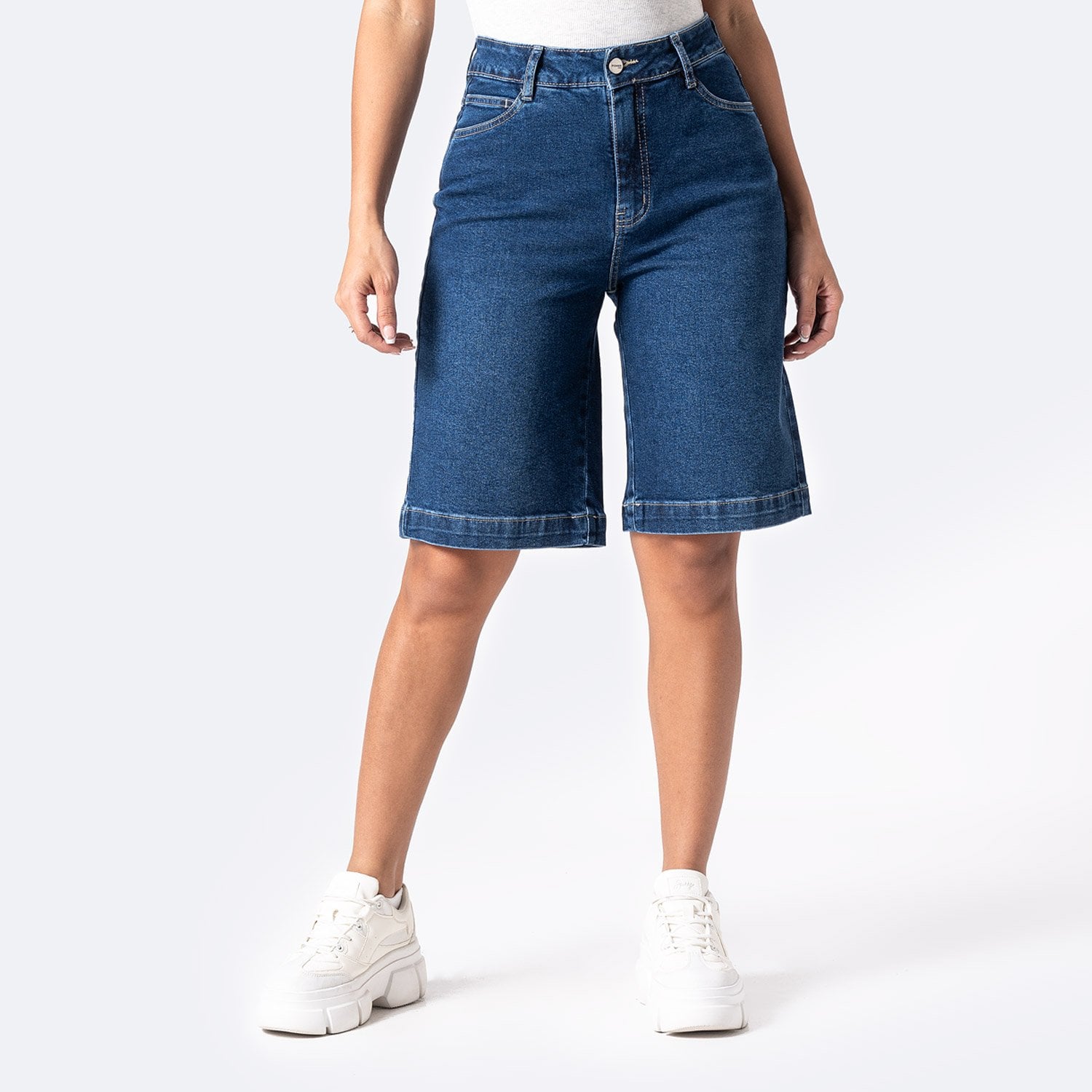 SHORT JORTS DENIM STRETCH MUJER PIONIER KLINAH - 1