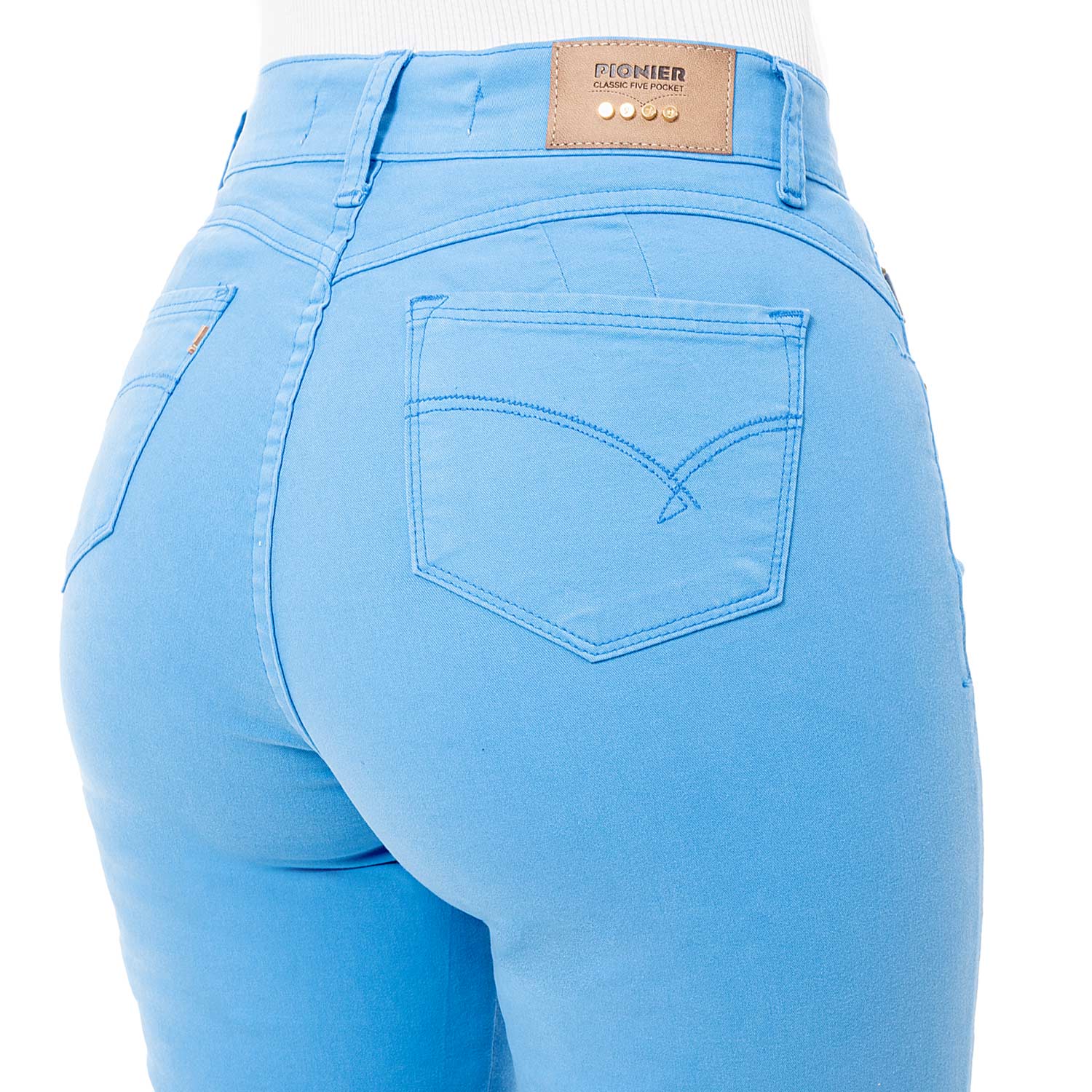 SHORT CROPPED DRILL STRETCH MUJER PIONIER DIANA - 4