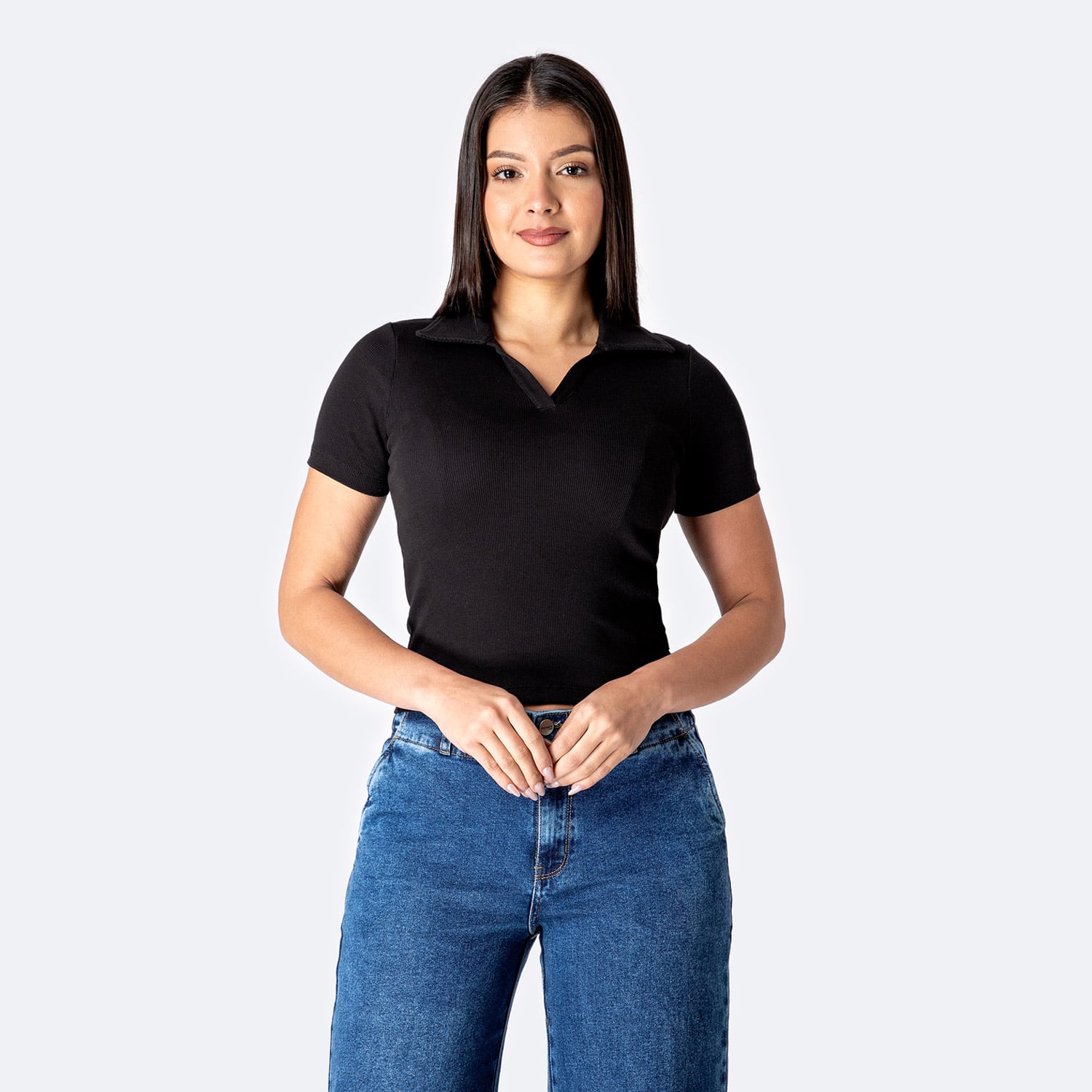 POLO RIB LYCRADO MUJER PIONIER LYRIC - 1