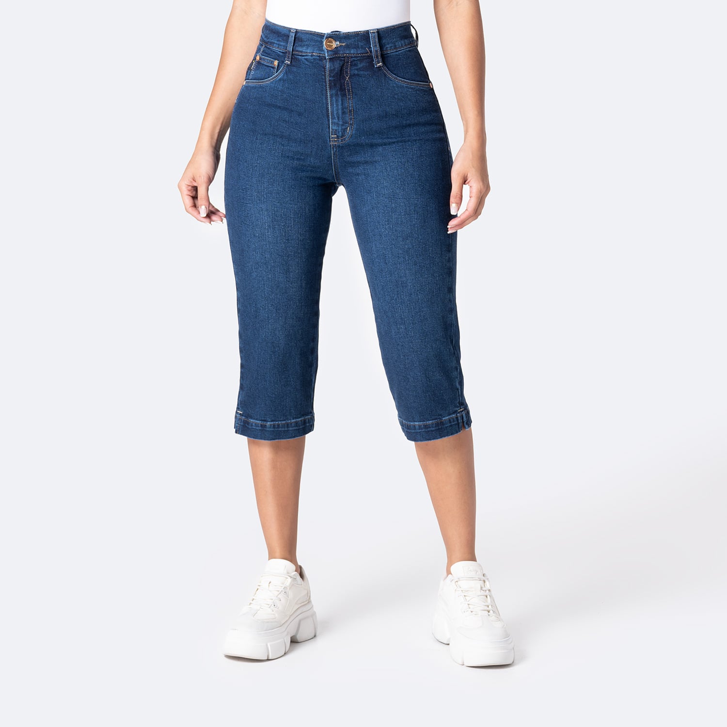 SHORT CROPPED DENIM STRETCH MUJER PIONIER DIANA - 1