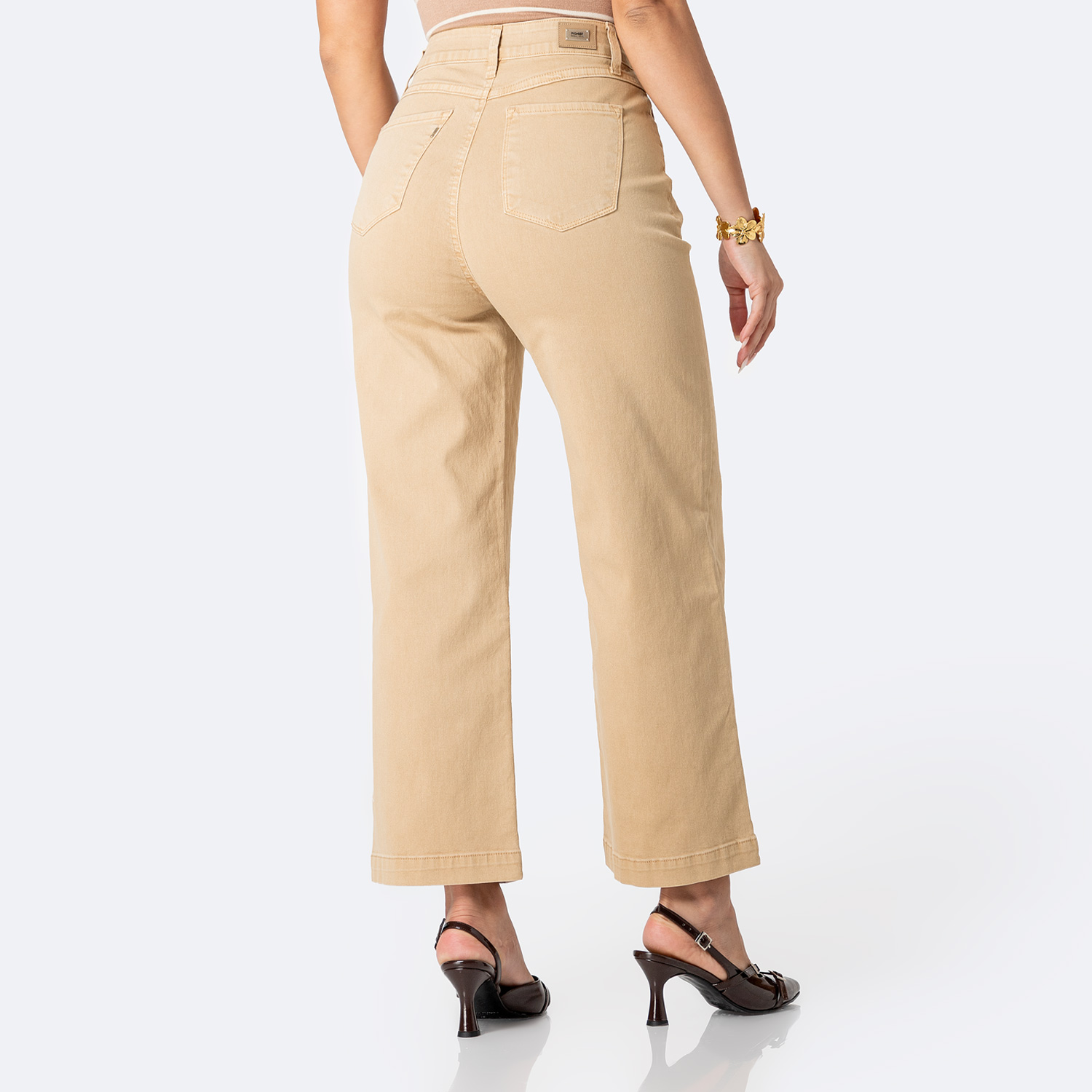 PANTALÓN DRILL STRETCH MUJER PIONIER LARI BULL DENIM - 2