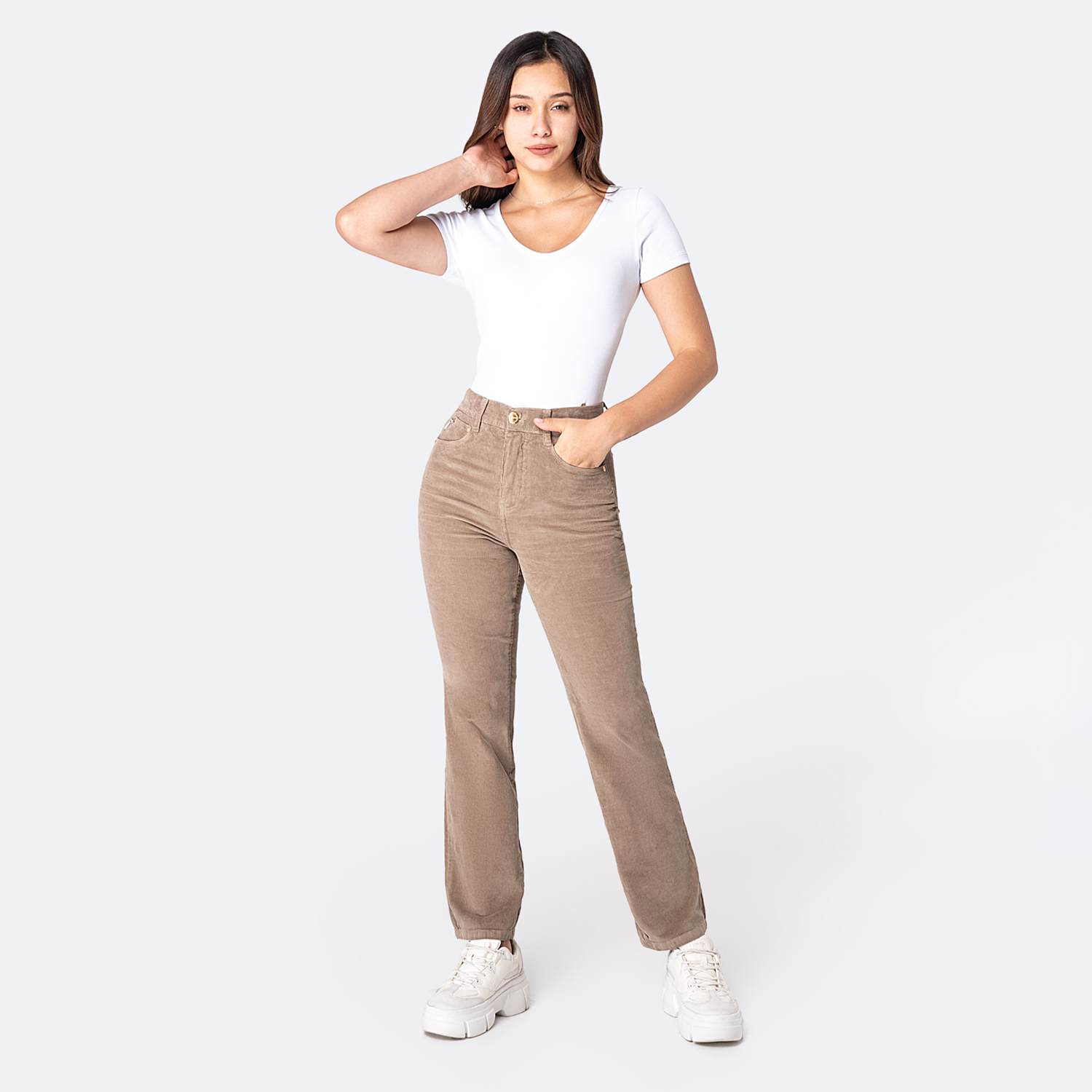 PANTALÓN CORDUROY CORDUROY STRETCH MUJER PIONIER DIANA - 4