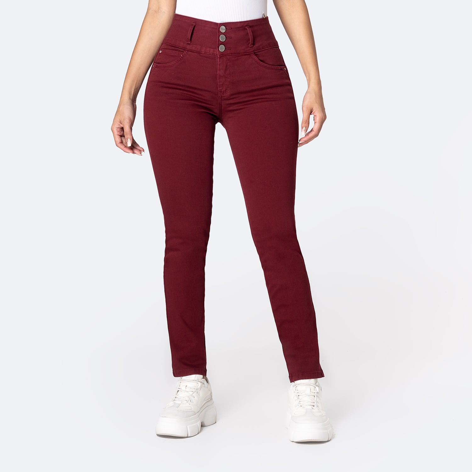 PANTALÓN SEMIPITILLO DRILL STRETCH MUJER PIONIER KATICA - 1