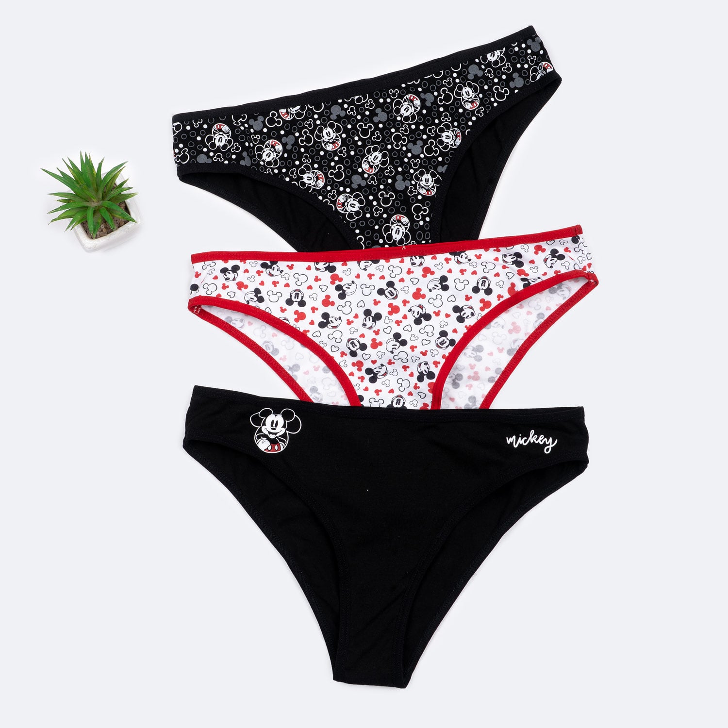 TRUSAS TRIPACK JERSEY FULL LYCRA MUJER PIONIER MIKEY-DISNEY - 1
