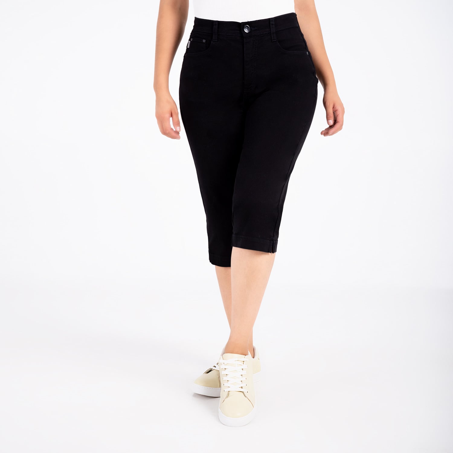 SHORT CROPPED DRILL STRETCH MUJER PIONIER DIANA - 1