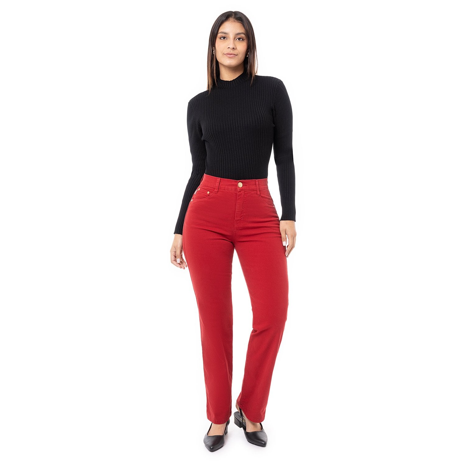 PANTALÓN RECTO DRILL STRETCH MUJER PIONIER DIANA - 1