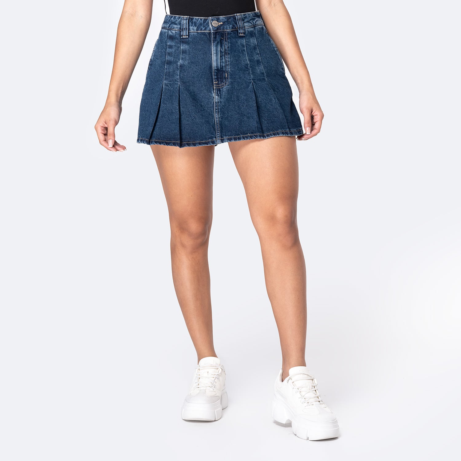 MINI SHORT DENIM MUJER PIONIER AIDDA - 1