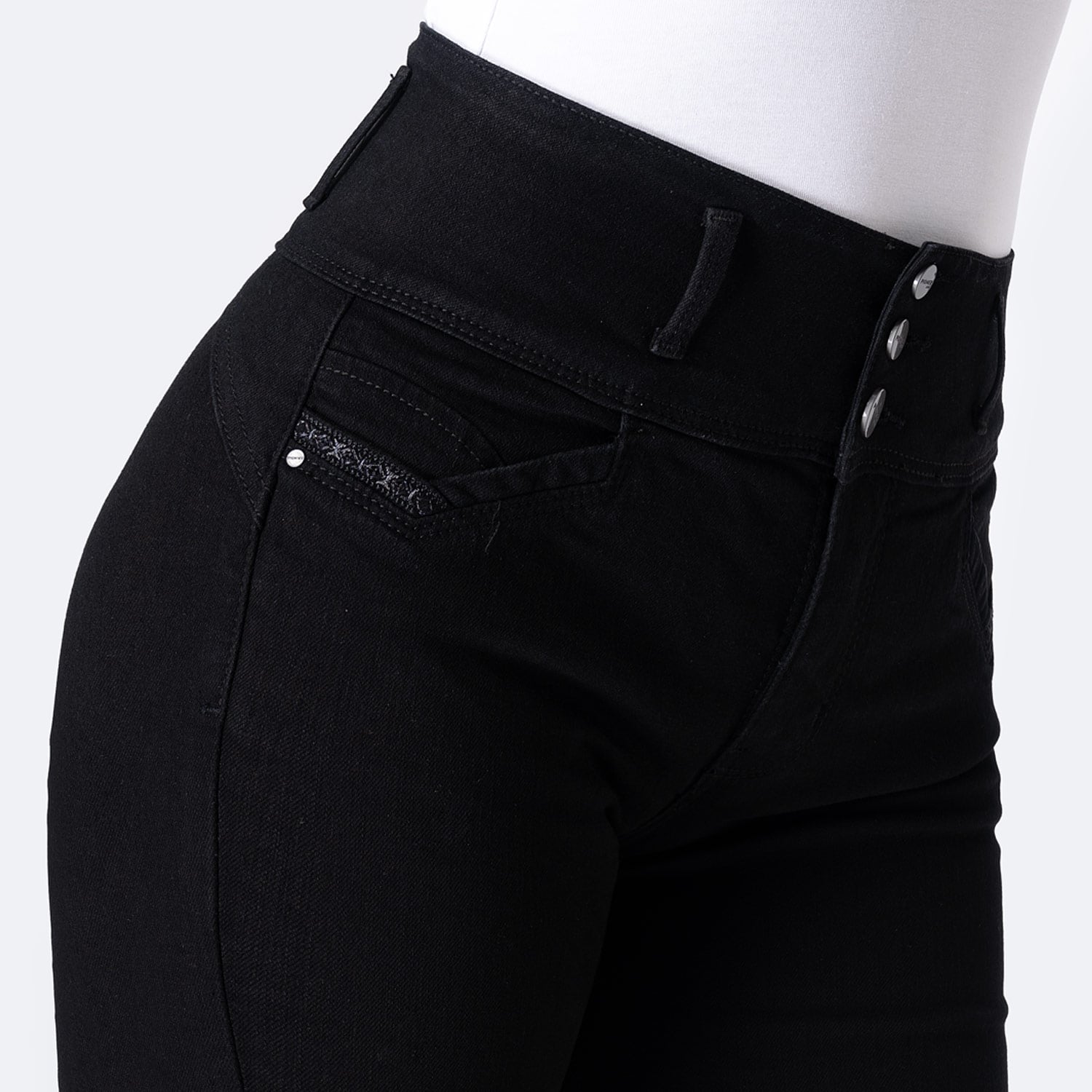 SHORT CROPPED DENIM STRETCH MUJER PIONIER LIAMI - 3