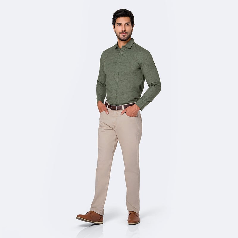 PANTALON CLASICO YAMMAL DRILL STRETCH HOMBRE - 2