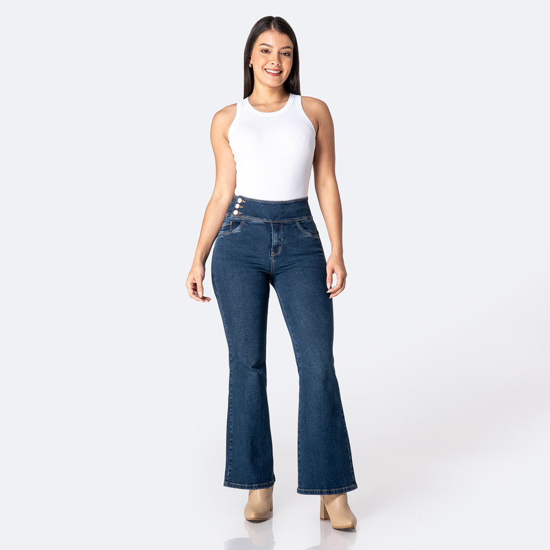 PANTALON MODA DELLAH DENIM STRETCH MUJER - 2