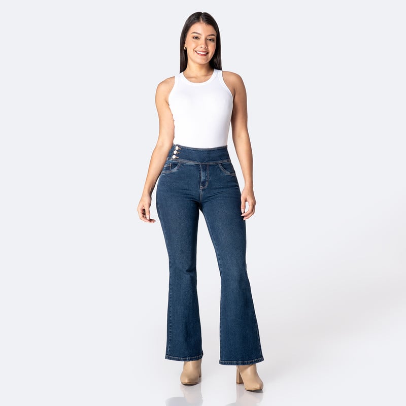 PANTALON MODA DELLAH DENIM STRETCH MUJER - 2