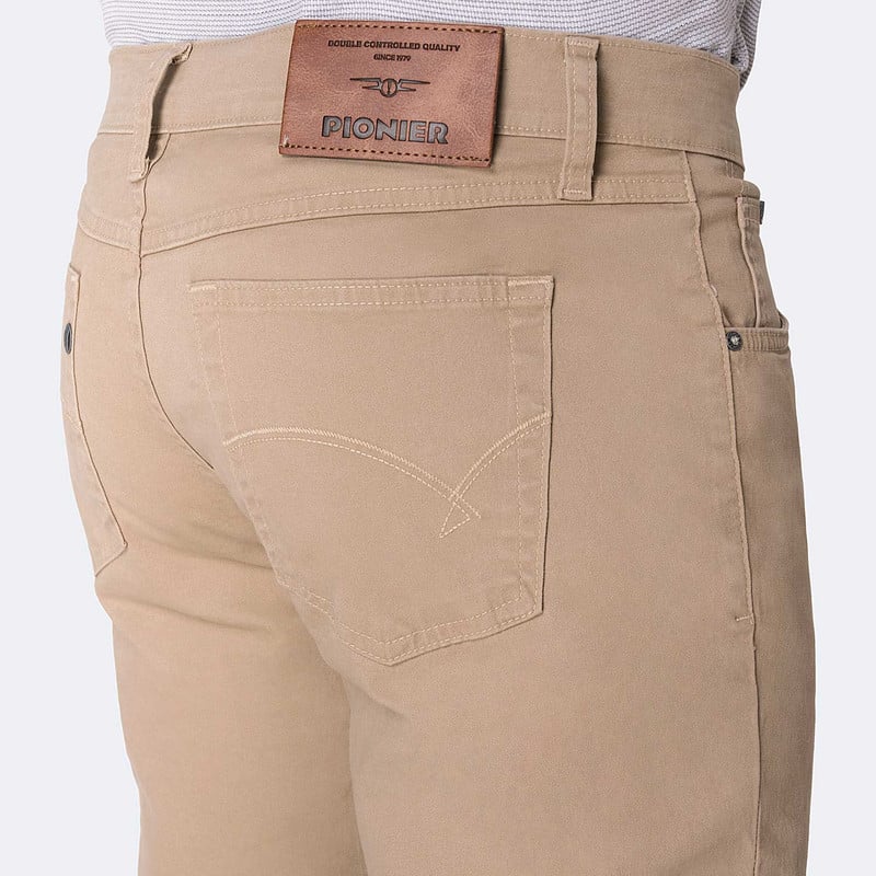 PANTALON CLASICO RELAXED CONFORT DRILL STRETCH HOMBRE - 4