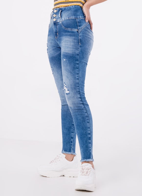 PANTALON MODA HEVELYN DENIM STRETCH MUJER - 2