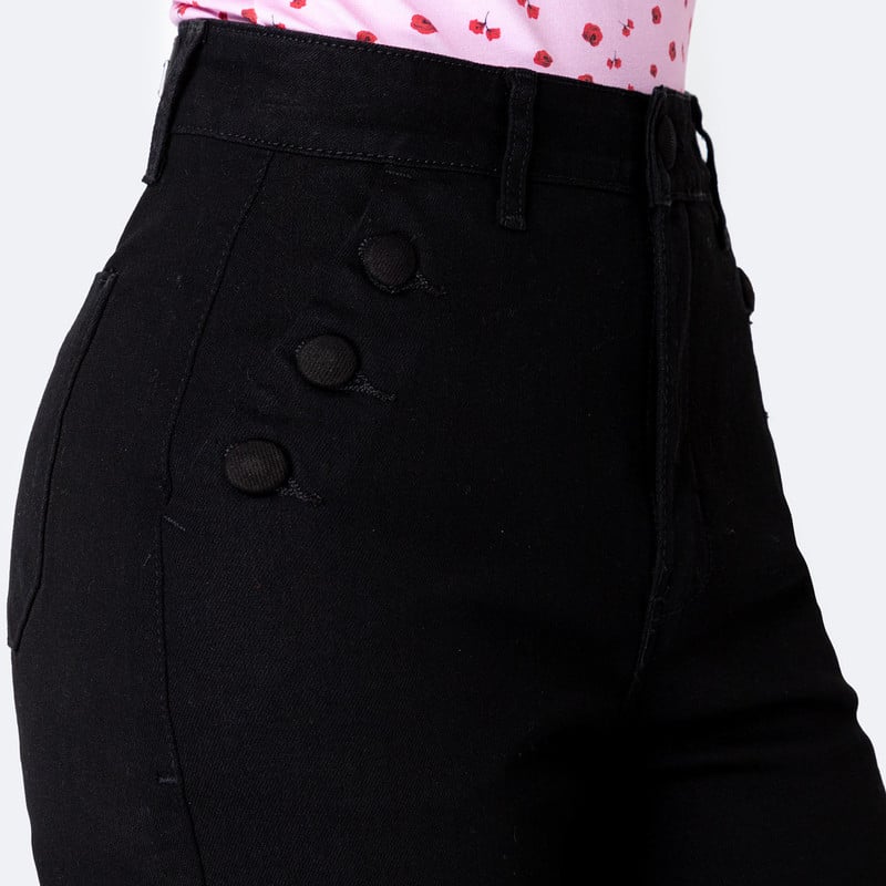 PANTALON BASICO BRUNELHA DENIM STRETCH MUJER - 4