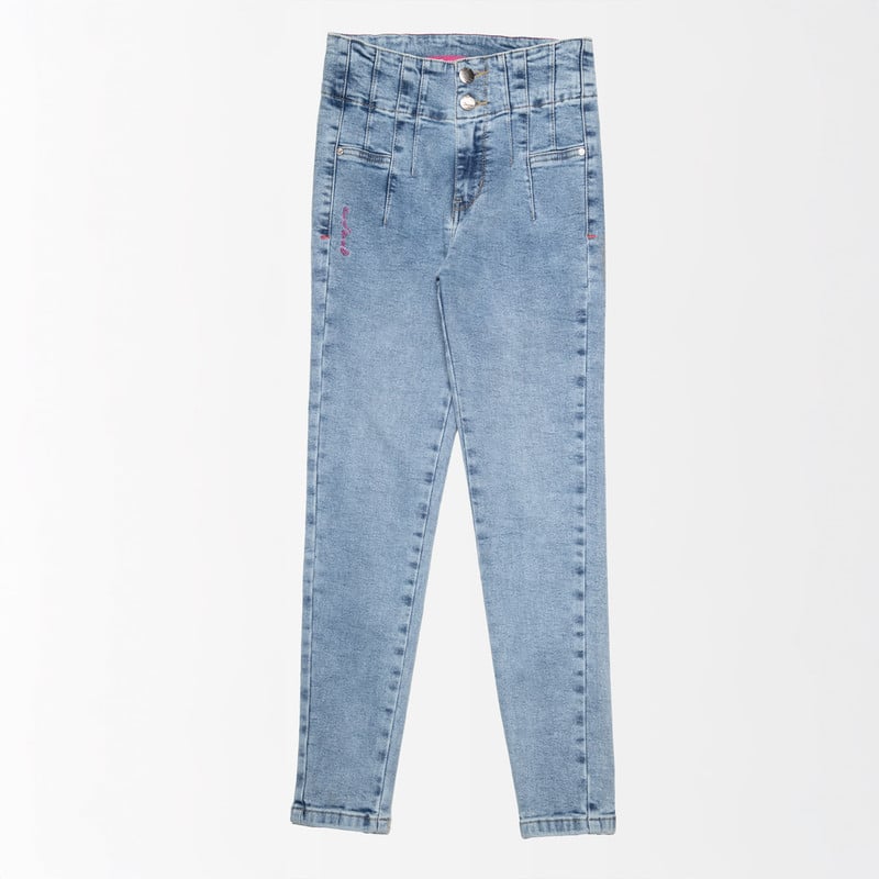 PANTALON MODA LANTE DENIM STRETCH MUJER - 1