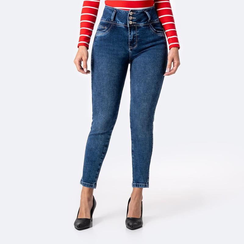 PANTALON MODA DAYANNAH DENIM STRETCH MUJER - 1