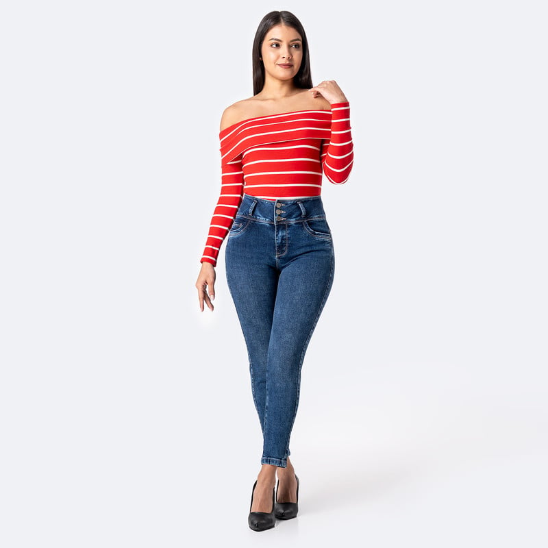 PANTALON MODA DAYANNAH DENIM STRETCH MUJER - 2