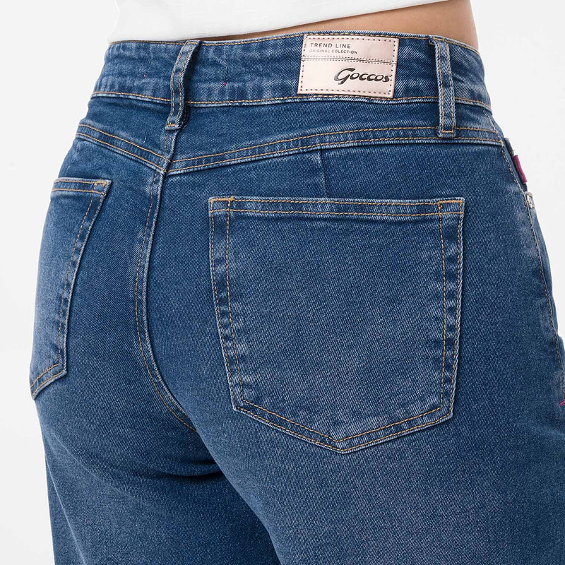 PANTALON CLASICO LUMAS DENIM STRETCH MUJER - 5