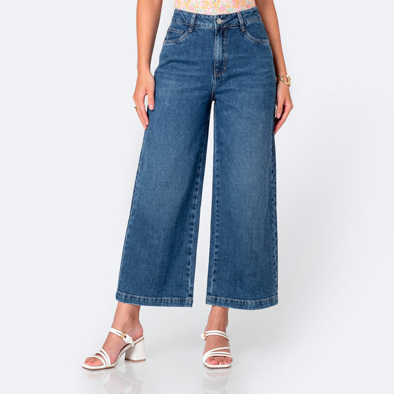 PANTALON BASICO KASANNDRA DENIM MUJER - 1