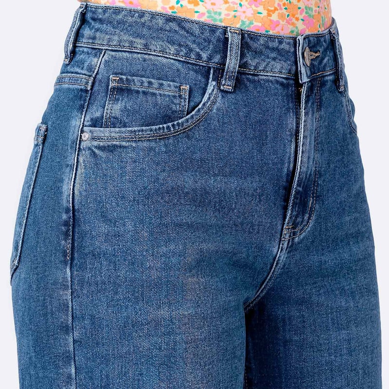 PANTALON BASICO KASANNDRA DENIM MUJER - 4