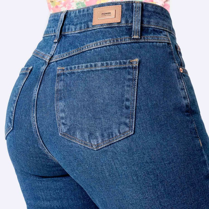 PANTALON BASICO KASANNDRA DENIM MUJER - 5