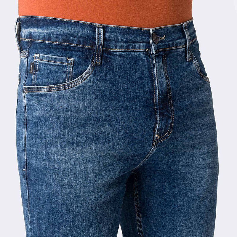 PANTALON CLASICO GOTZE L-AZUL DENIM STRETCH HOMBRE - 4