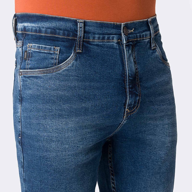 PANTALON CLASICO GOTZE L-AZUL DENIM STRETCH HOMBRE - 4