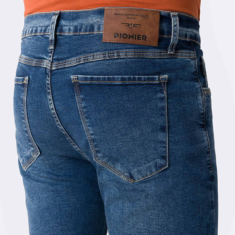 PANTALON CLASICO GOTZE L-AZUL DENIM STRETCH HOMBRE - 5