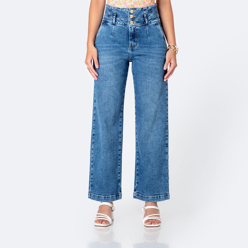 PANTALON MODA LANIIS DENIM STRETCH MUJER - 1