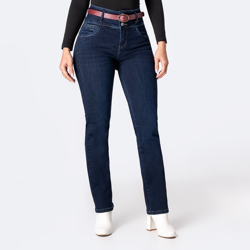 PANTALON MODA MAKALI DENIM STRETCH MUJER - 1