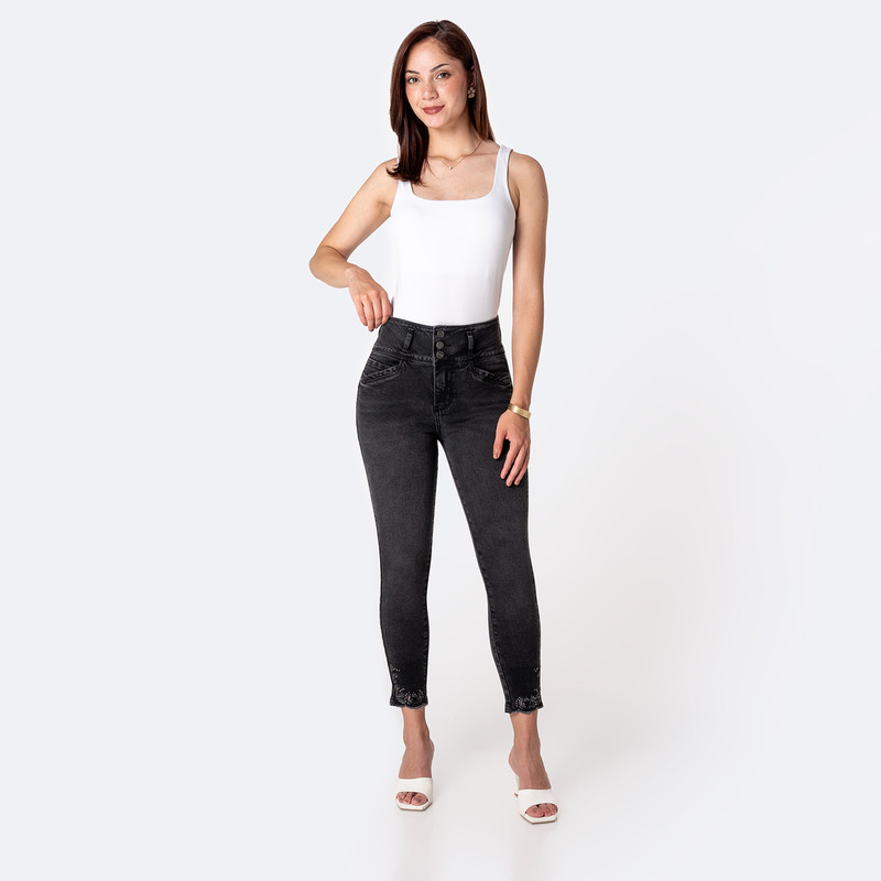 PANTALON MODA KIYOMII DENIM STRETCH MUJER - 2