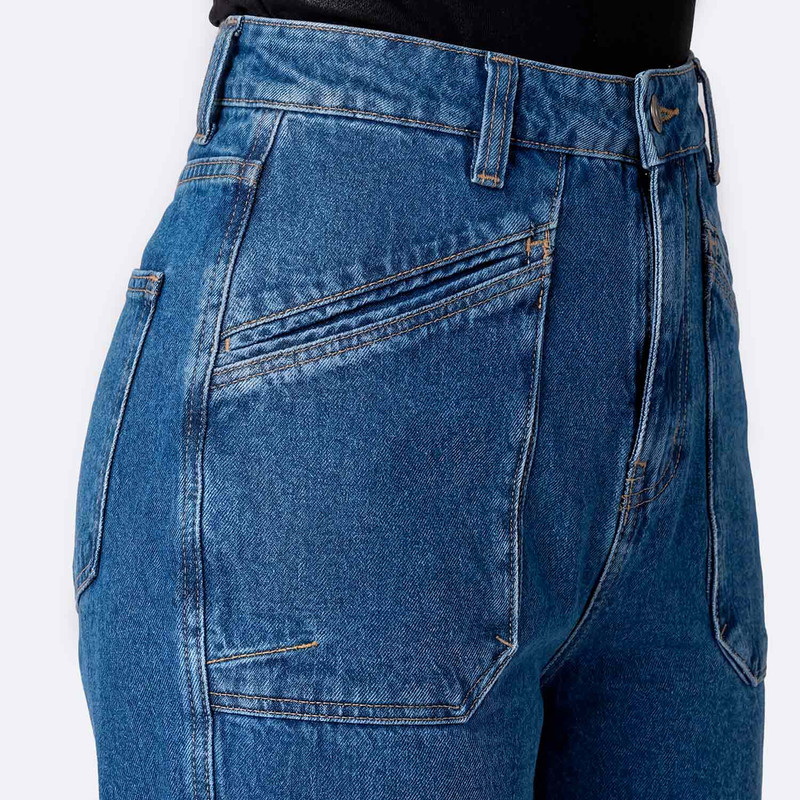 PANTALON CARGO MARENIH DENIM MUJER - 4