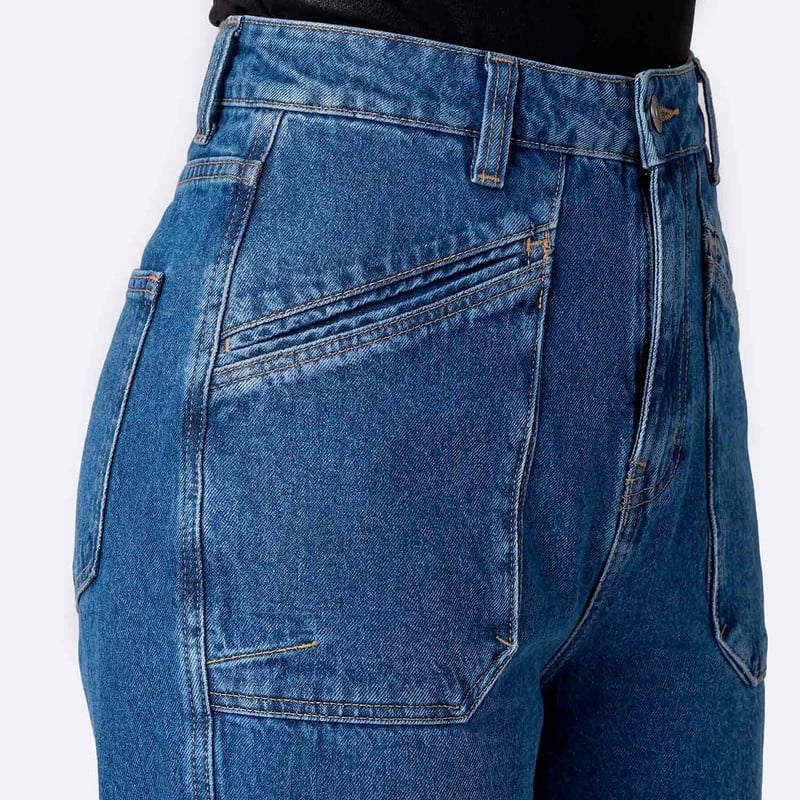 PANTALON CARGO MARENIH DENIM MUJER - 4