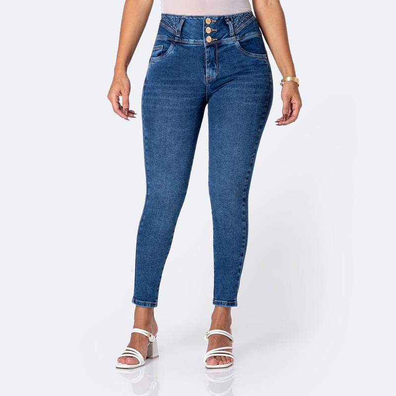 PANTALON MODA ZULMI DENIM STRETCH MUJER - 1