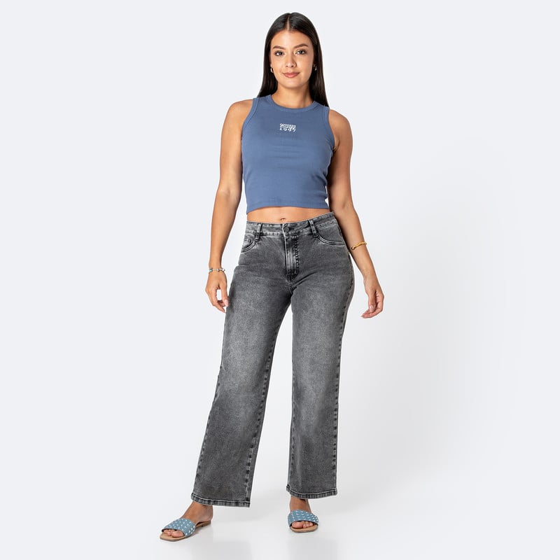 PANTALON BASICO ZIANAH DENIM STRETCH MUJER - 2