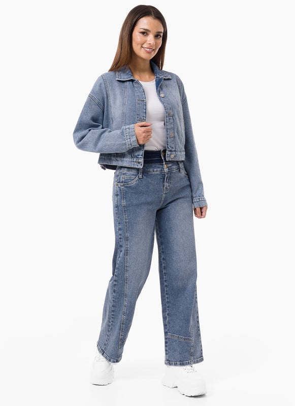 PANTALON MODA AMINAX DENIM STRETCH MUJER - 1