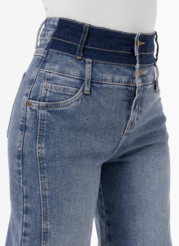 PANTALON MODA AMINAX DENIM STRETCH MUJER - 5