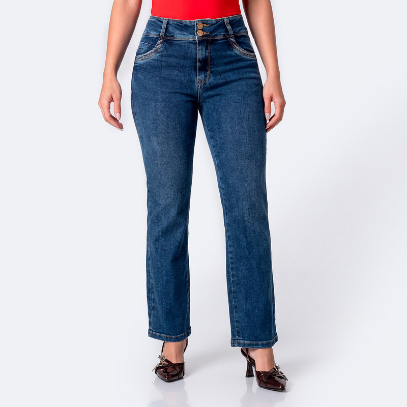 PANTALON MODA MACDIEL DENIM STRETCH MUJER - 1