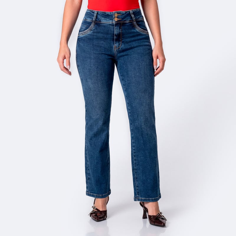 PANTALON MODA MACDIEL DENIM STRETCH MUJER - 1