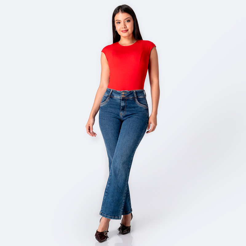PANTALON MODA MACDIEL DENIM STRETCH MUJER - 2