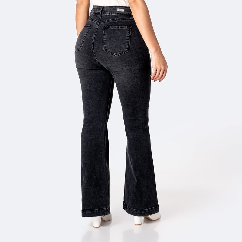 PANTALON BASICO HALLIEH DENIM STRETCH MUJER - 3