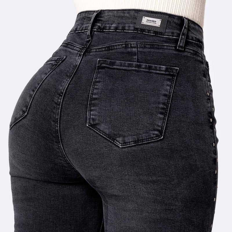 PANTALON BASICO HALLIEH DENIM STRETCH MUJER - 5