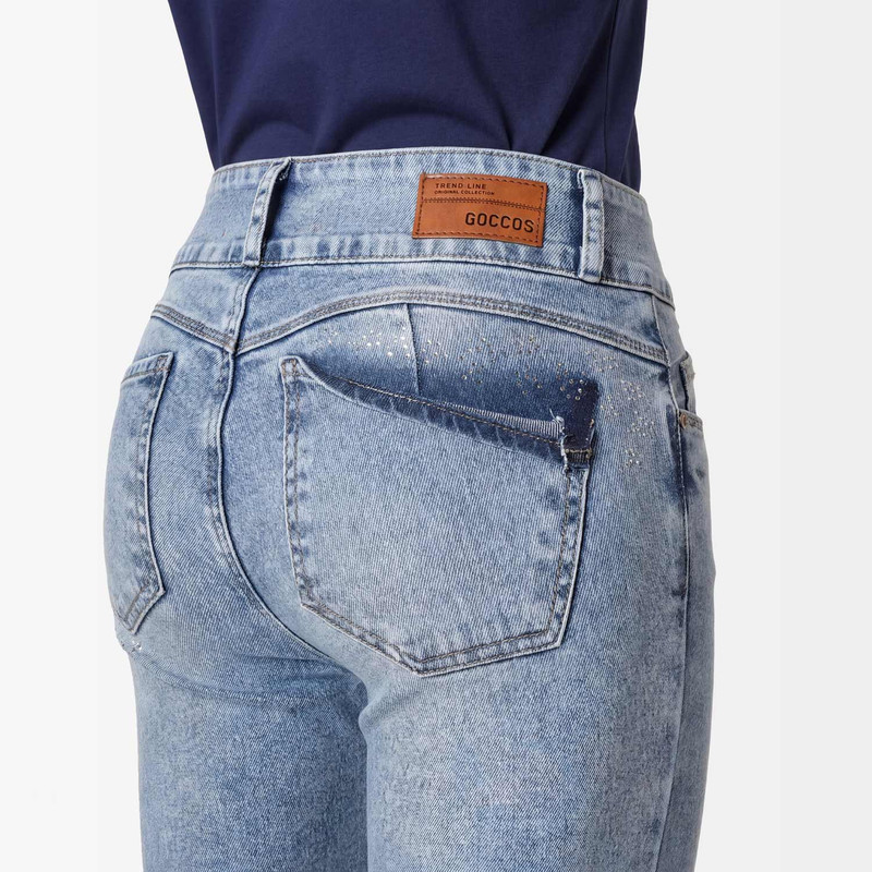 PANTALON MODA ELYSSE DENIM STRETCH MUJER - 5