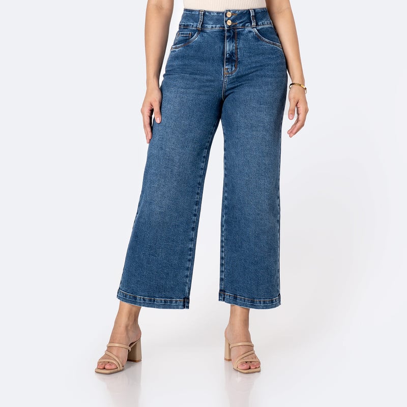 PANTALON MODA IZELAH DENIM STRETCH MUJER - 1