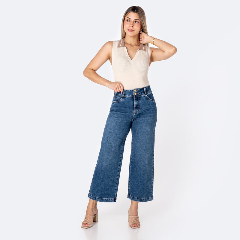 PANTALON MODA IZELAH DENIM STRETCH MUJER - 2