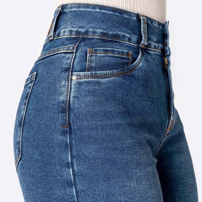 PANTALON MODA IZELAH DENIM STRETCH MUJER - 4