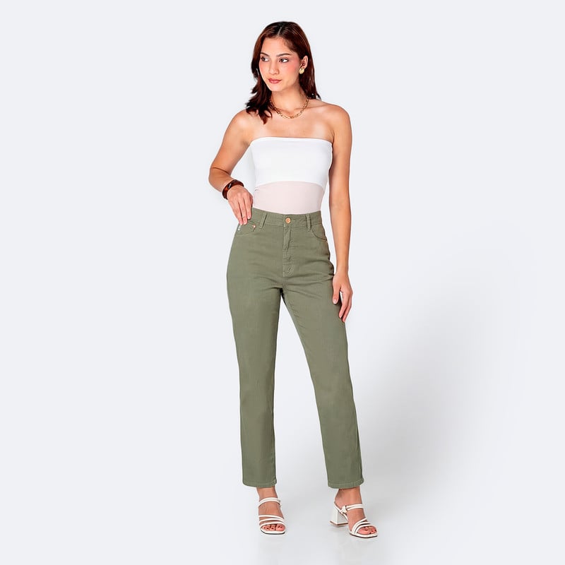 PANTALON CLASICO DIANA DRILL STRETCH MUJER - 2