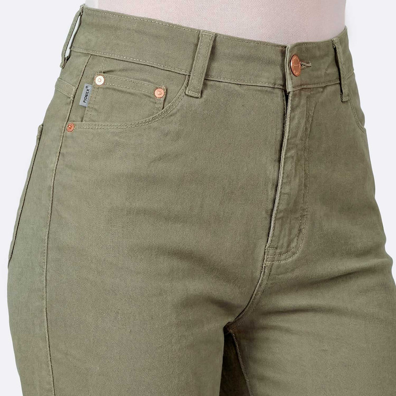 PANTALON CLASICO DIANA DRILL STRETCH MUJER - 4