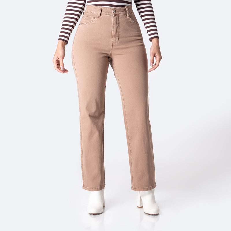 PANTALON BASICO HAISHE DRILL STRETCH MUJER - 1