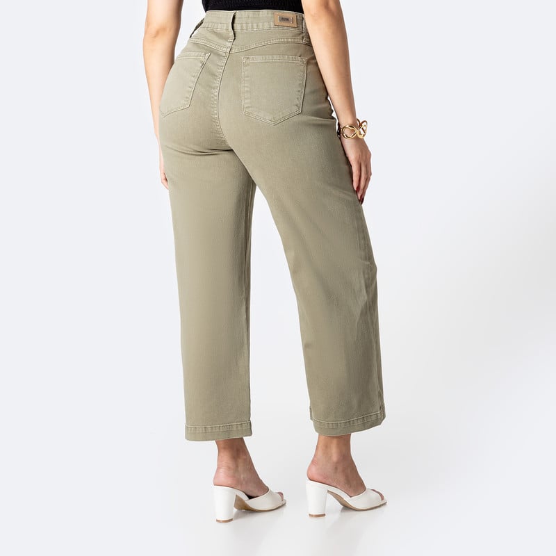 PANTALON BASICO LARI BULL DENIM DRILL STRETCH MUJER - 3